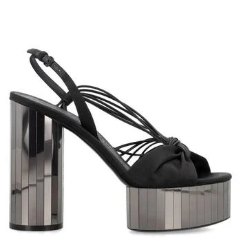 Salvatore Ferragamo | Ferragamo Sabrina Mirrored Heel Platform Sandals, Size 4.5 C