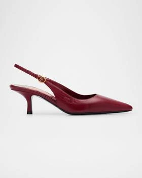 Burberry | Dame Leather Slingback Pumps