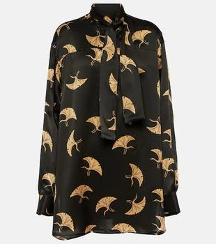 Dries Van Noten | Printed silk satin top