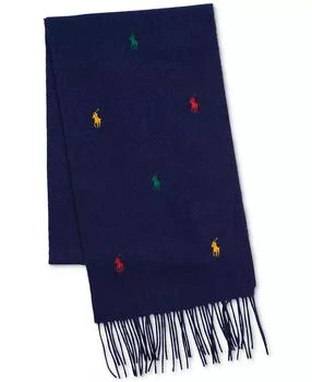 Men
s Embroidered Polo Player Scarf