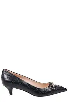 Gucci | Gucci Horsebit Detailed Pointed-Toe Pumps