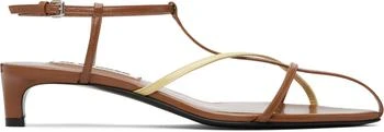 Jil Sander | Tan Cage Low Heeled Sandals