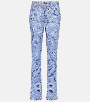ETRO | High-rise printed skinny jeans