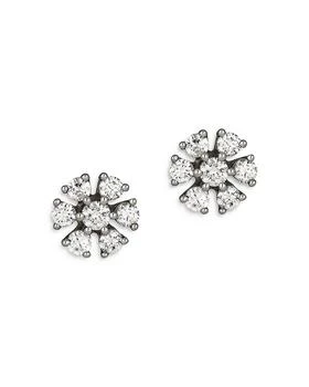 Bloomingdale's | Diamond Flower Stud Earrings in 14K White Gold, 0.25-1.0 tcw