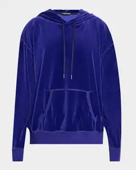 Tom Ford | Men's Velour Pullover Hoodie