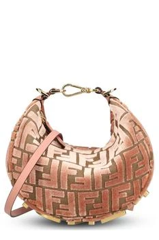 Fendi | Fendi Fendigraphy FF Jacquard Velvet Mini Tote Bag