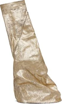 Rick Owens | Gold Hollywood Fetish Tall Boots