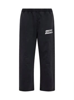 Balenciaga | BALENCIAGA | Black heavyweight fleece Masking Tape Baggy trousers<BR/> | Man | XS