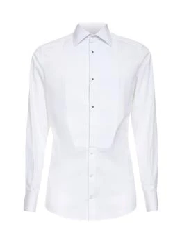 Dolce & Gabbana | DOLCE & GABBANA | White cotton poplin Gold tuxedo shirt | Man | 38
