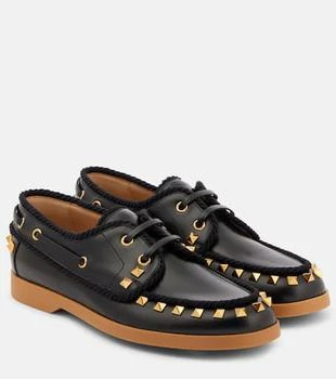 Valentino | Palm Avenue leather boat shoes