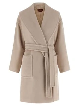 Max Mara Studio Cloruro Tie-Waisted Coat