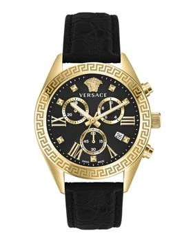 Versace | Greca Chrono Leather Watch
