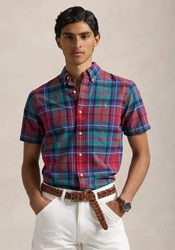 Classic Fit Plaid Oxford Shirt