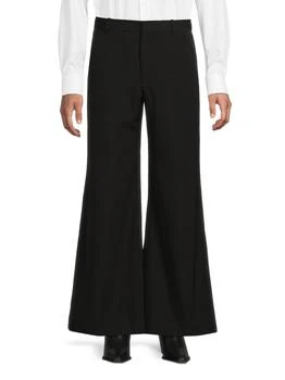 Balmain | High-Rise Flared Cotton Pants