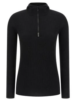 Brunello Cucinelli | Brunello Cucinelli Hooded Ribbed Sweater