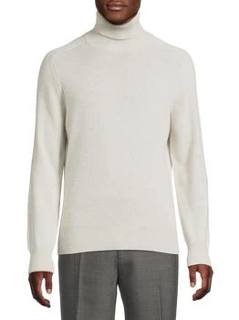 Brunello Cucinelli | Turtleneck Ribbed Cashmere Sweater