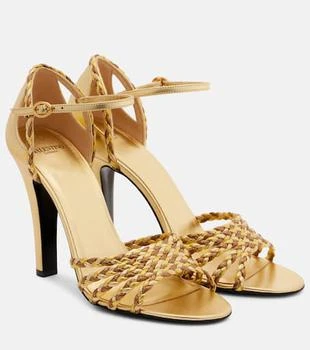 Valentino | Hi Dolly 105 braided leather pumps