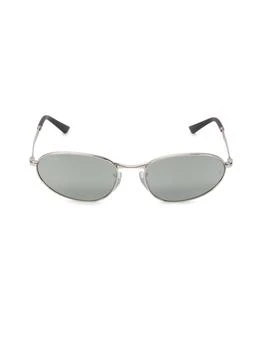 RB3734 58MM Mirrored Oval Sunglasses