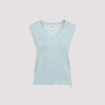 MAISON MARGIELA | Women's Gilet Vest In Light Blue