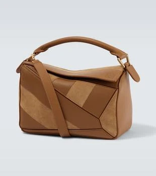 Loewe | Puzzle Small leather and suede shoulder bag