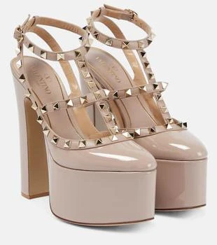 Valentino | Rockstud patent leather platform pumps