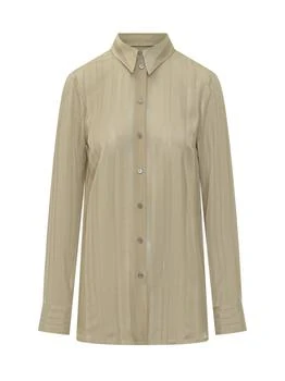 Stella McCartney | Stella McCartney Striped Sheer Panelled Shirt