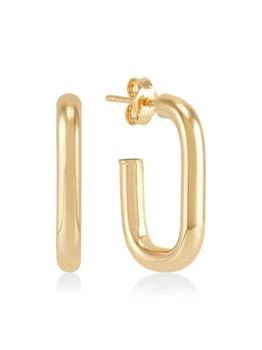 Saks Fifth Avenue | 14K Yellow Gold Three-Quarter Hoop Earrings