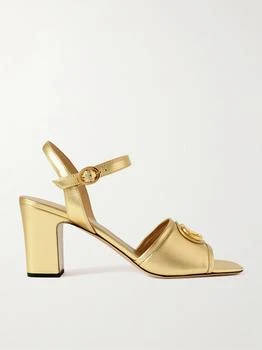 Valentino | Vlogo 70 Embellished Metallic Leather Sandals  - IT36