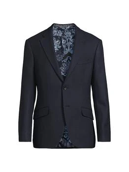 ETRO | Diagonal Solid Wool Sport Coat