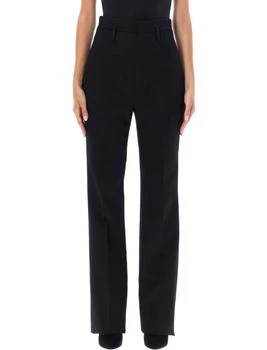 Saint Laurent High Waist Straight Leg Trousers