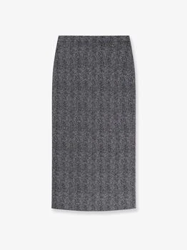 Givenchy | Herringbone motif cotton skirt