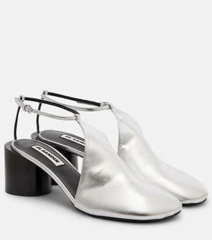 Jil Sander | Metallic leather pumps