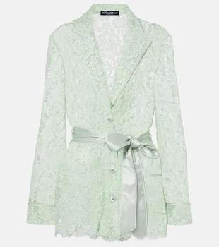 Dolce & Gabbana | Belted lace blazer