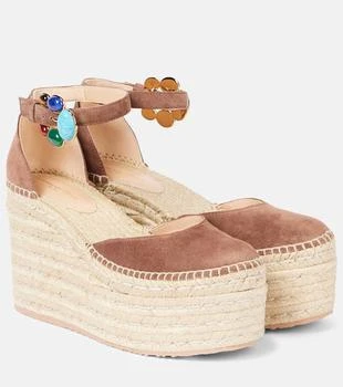 Gianvito Rossi | Shanti 100 suede espadrille wedges