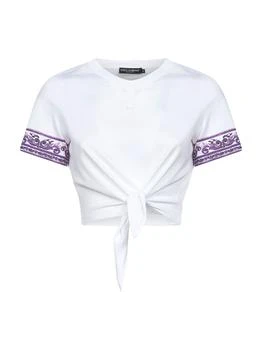 Dolce & Gabbana | Dolce & Gabbana Majolica Printed Short-Sleeved T-Shirt