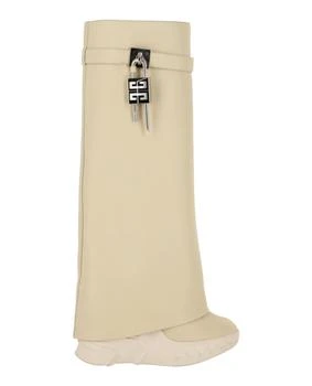 Givenchy | Shark Lock Biker Boots In Grained Leather