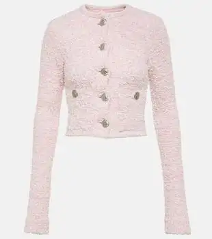 Balenciaga | Cropped cotton-blend cardigan