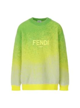 Fendi | Fendi Kids Logo Embroidered Crewneck Jumper