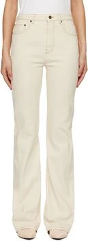 Burberry | Off-White High Rise Bootcut Jeans