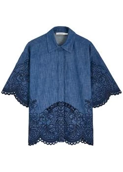 Zimmermann | Coco embroidery chambray shirt