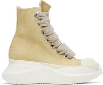 Rick Owens | Beige Hollywood Jumbo Laces Abstract Sneak Sneakers