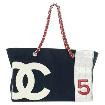 Chanel | No.5 Tote Canvas And Leather Canvas Tote Bag Bag (Pre-Owned)