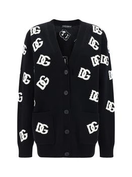 Dolce & Gabbana | Dolce & Gabbana Logo Intarsia Knitted Cardigan
