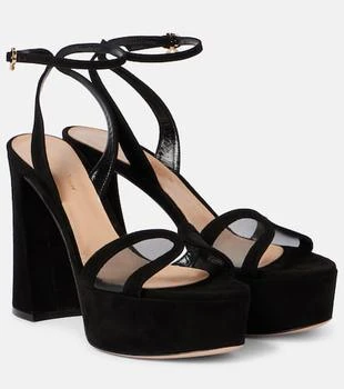 Gianvito Rossi | 120 suede and mesh platform sandals