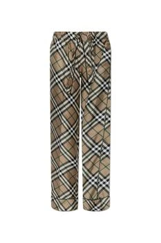 Burberry | Burberry Checked Drawstring Pyjama Trousers