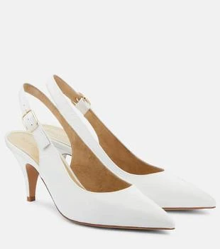 Khaite | River leather slingback pumps