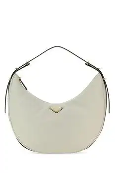 Prada | Prada Arqué Zip-Up Large Shoulder Bag