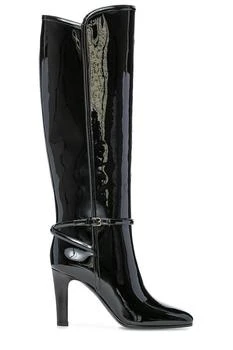 Yves Saint Laurent | Saint Laurent Buckle Detailed Pointed Toe Boots