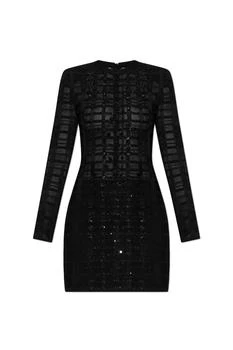 Balmain | Dress with shimmering sequins