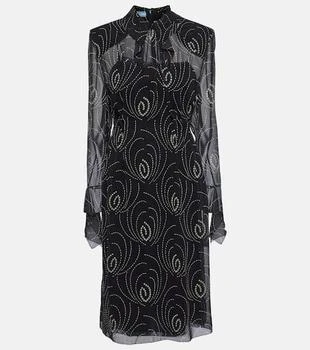 Prada | Printed georgette midi dress